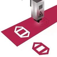 Decoupe laser de bande adhésive